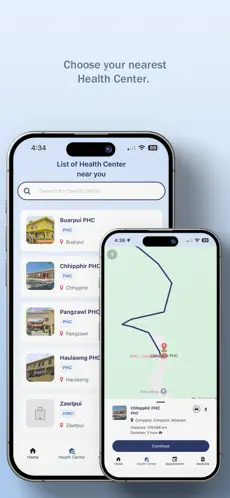 Healthy Lunglei application screen 2