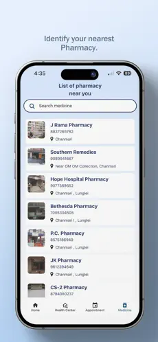 Healthy Lunglei application screen 3